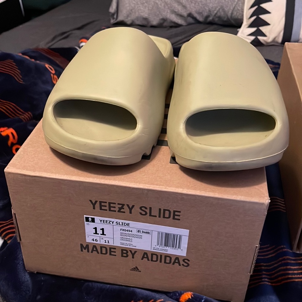 Adidas Yeezy Slide Resin Size 11 Good Used Condition Original Box